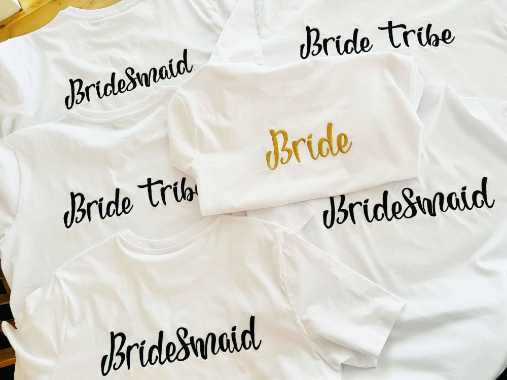 Embroidered Hen do T-shirts