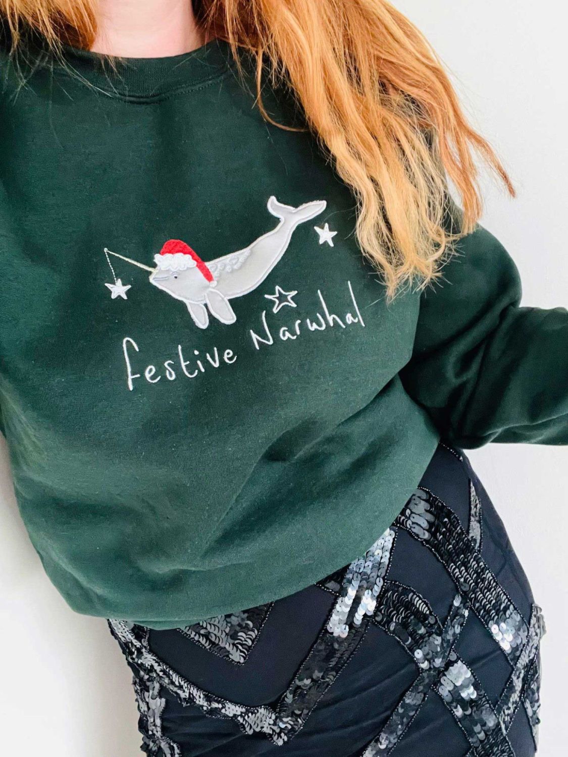 Narwhal sales christmas sweater