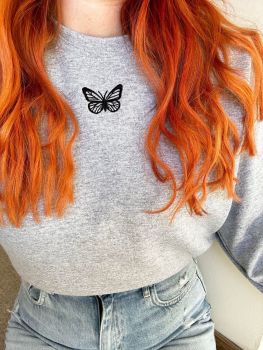 Mini Butterfly Embroidered Sweater
