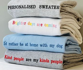 Personalised Embroidered Sweater