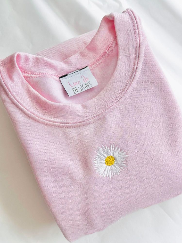 <!-- 001 --> Daisy - Embroidered Sweatshirt