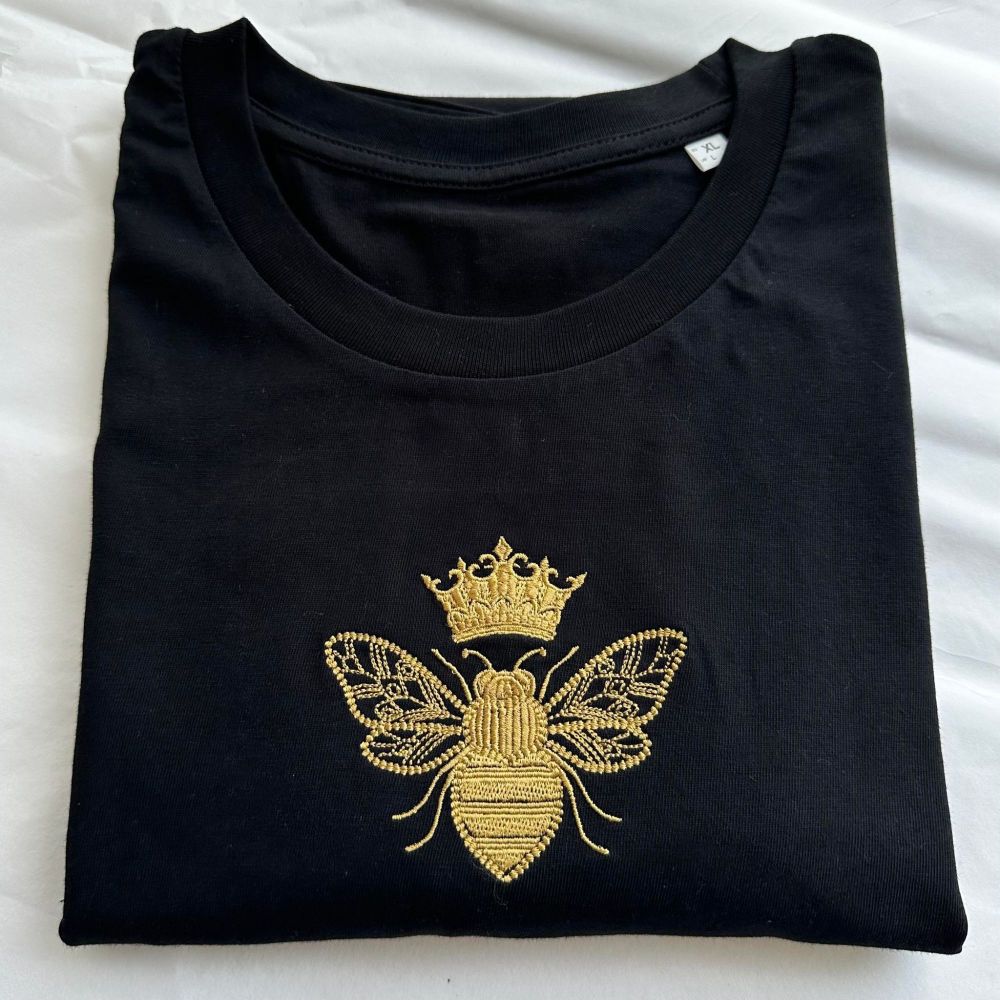 Queen Bee - Embroidered Tee