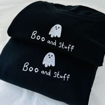 Boo & Stuff - Embroidered  Sweatshirt