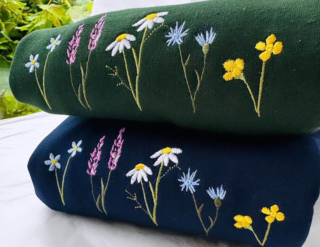 <!-- 001 --> Wildflowers Embroidered Sweatshirt