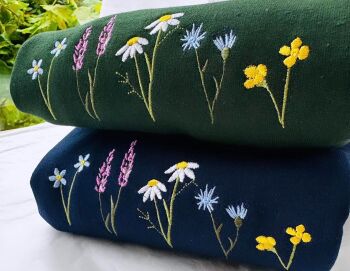  Wildflowers Embroidered Sweatshirt