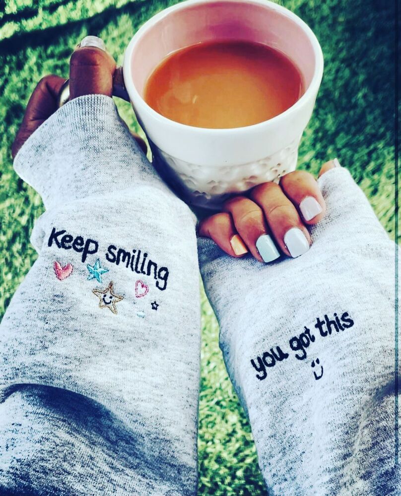 <!-- 001 -->Keep Smiling, You got this Heart -  Embroidered Sweatshirt