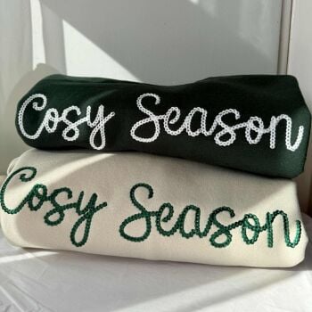 Cosy Season - Embroidered  Sweater