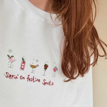  Festive Spritz - Embroidered Christmas Jumper