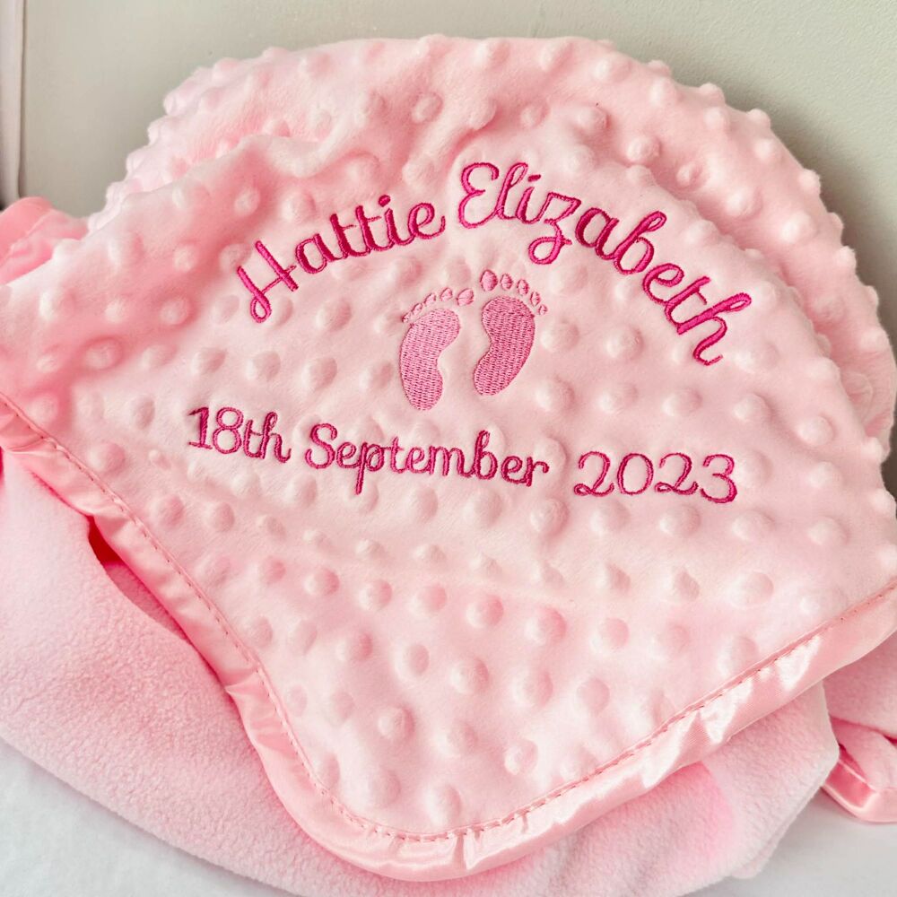 <!-- 001 --> Personalised Pink Bubble Blanket
