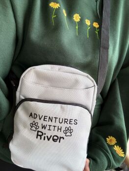   Personalised crossbody dog adventure bag