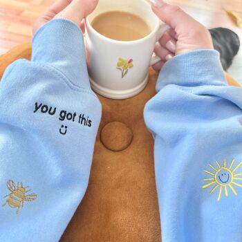 Bringing the sunshine - Embroidered Sweatshirt or Hoodie