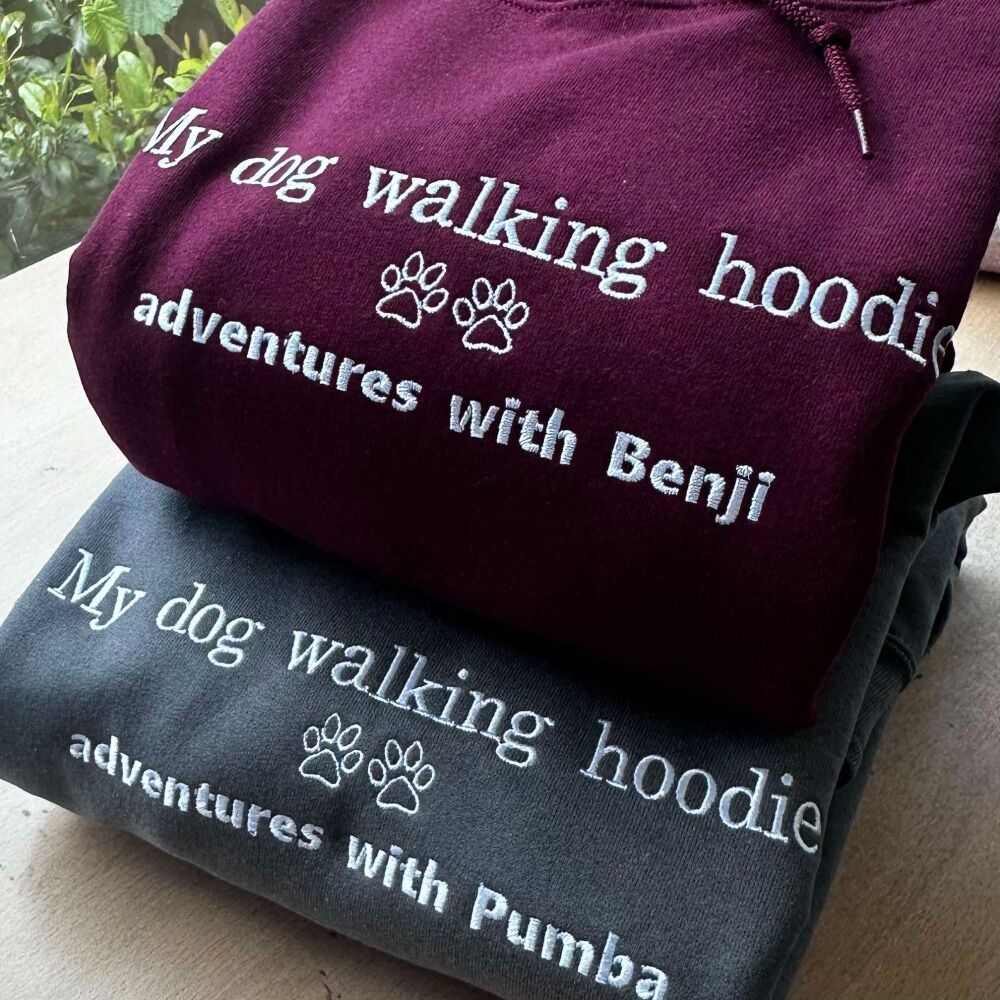  Personalised Dog Walking Hoodie