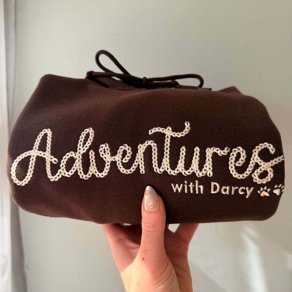  Personalised Dog Walking Adventures Hoodie