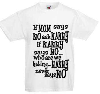 If mom says No ask nanny, if nanny says No...who are we kidding...Nanny never says No