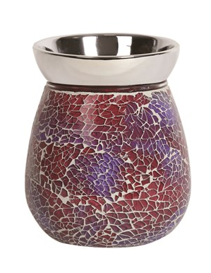 Crimson crackle mosaic Aroma Lamp