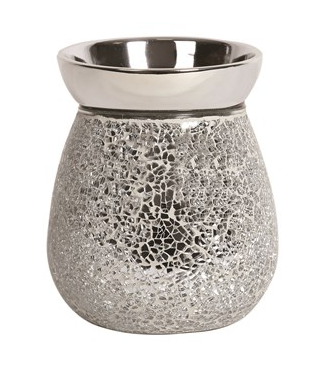 Silver crackle mosaic Aroma Lamp