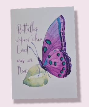 Butterflies appear card