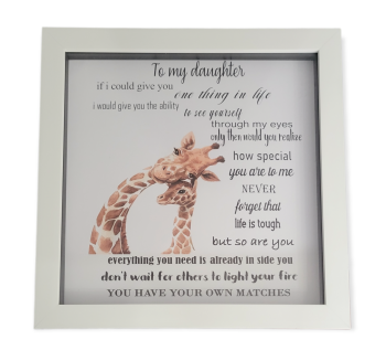 To My Daughter Giraffe