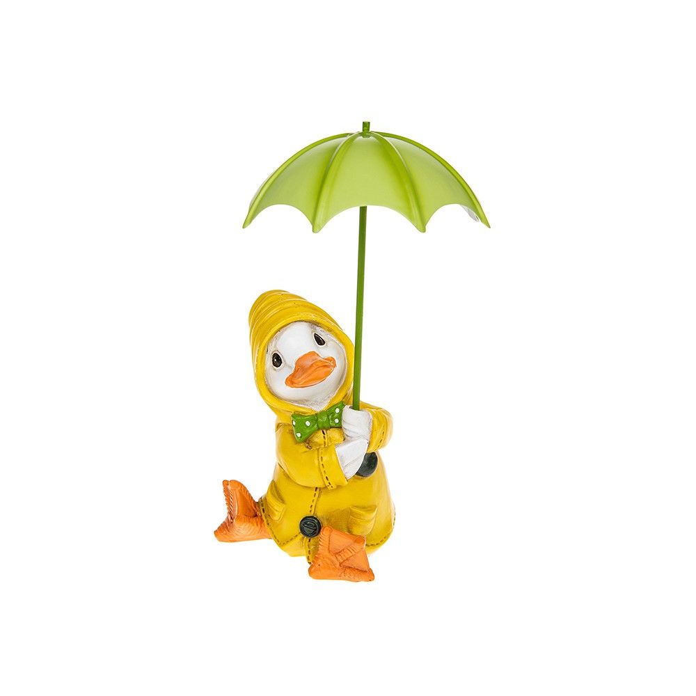 Puddle Duck Sitting with Brolly