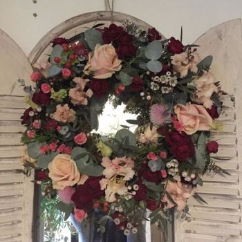 Fresh Reds and Pinks Wreath