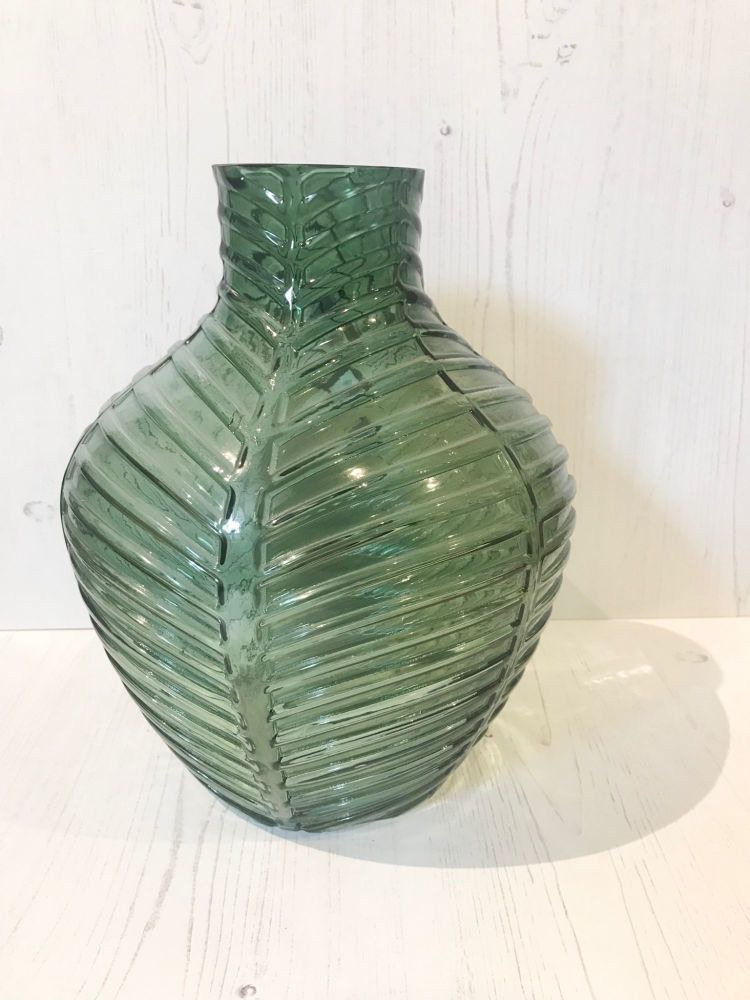 Green Glass Vase
