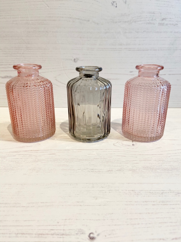 Pink/Grey Bud Vase