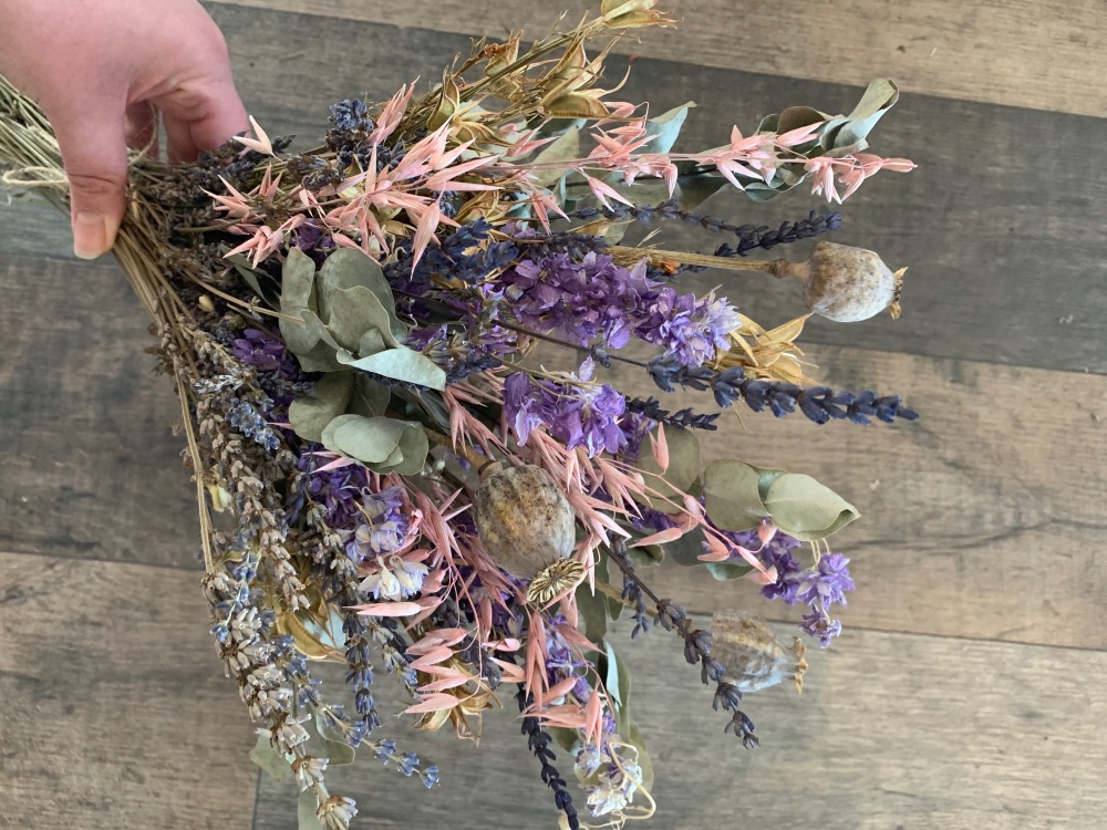 Late Summer Dried Flower Arrangement
