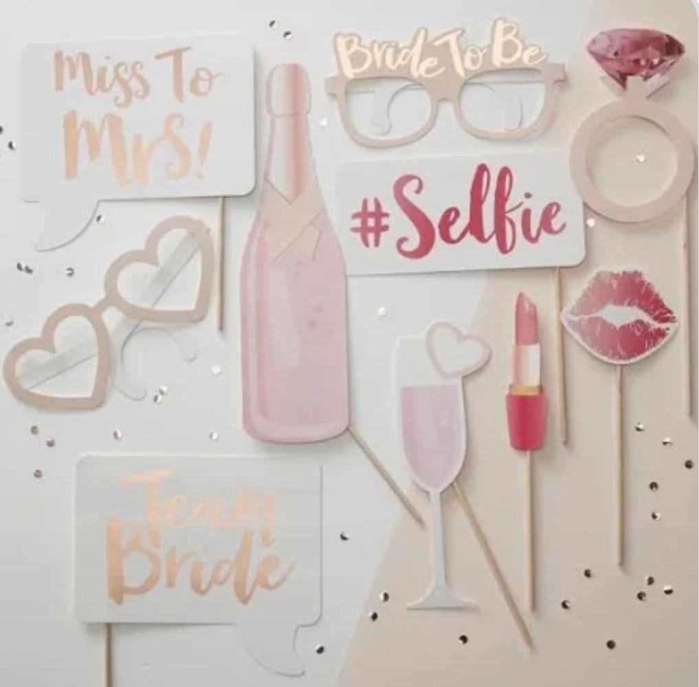 Hen Party Photo Booth Props