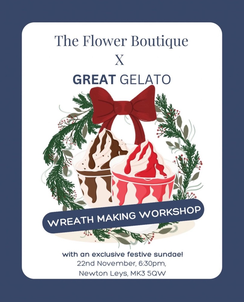 THE FLOWER BOUTIQUE X GREAT GELATO 22nd November