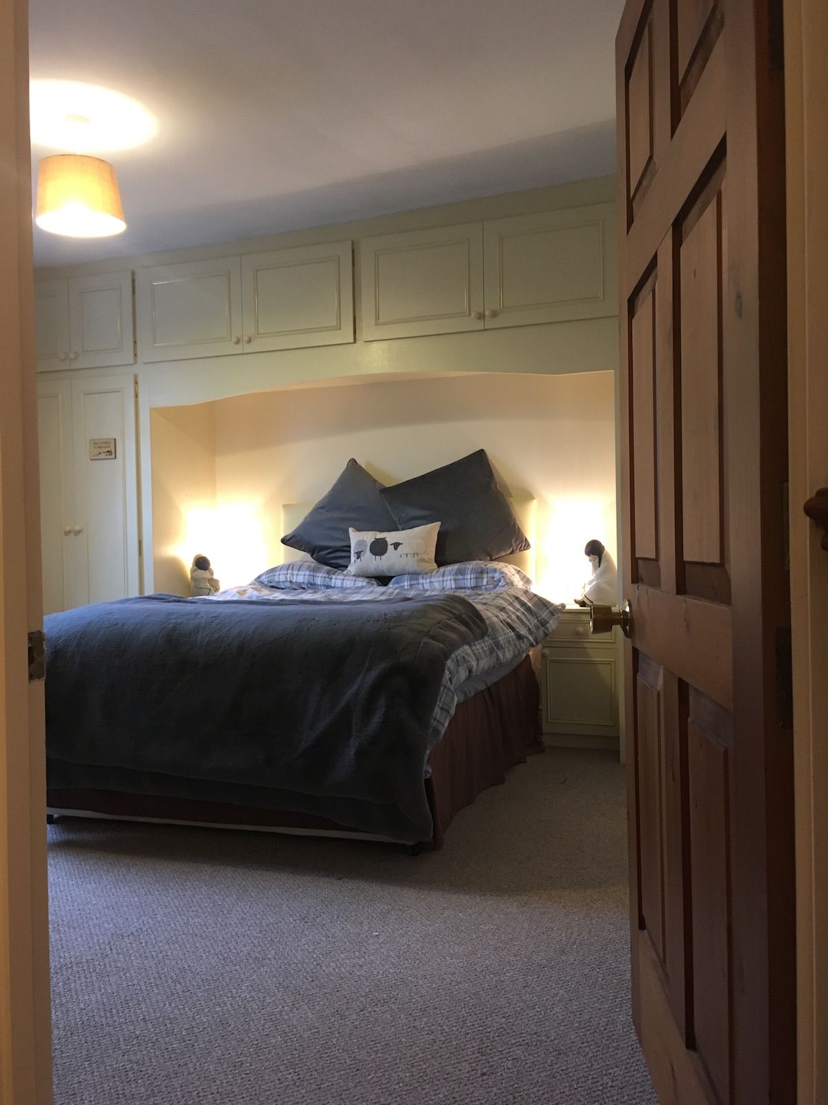 Bedroom through the door