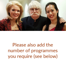 A Night of Musical Harmony with Sir Karl Jenkins Saturday 28th September 2024 Centre aisle seat