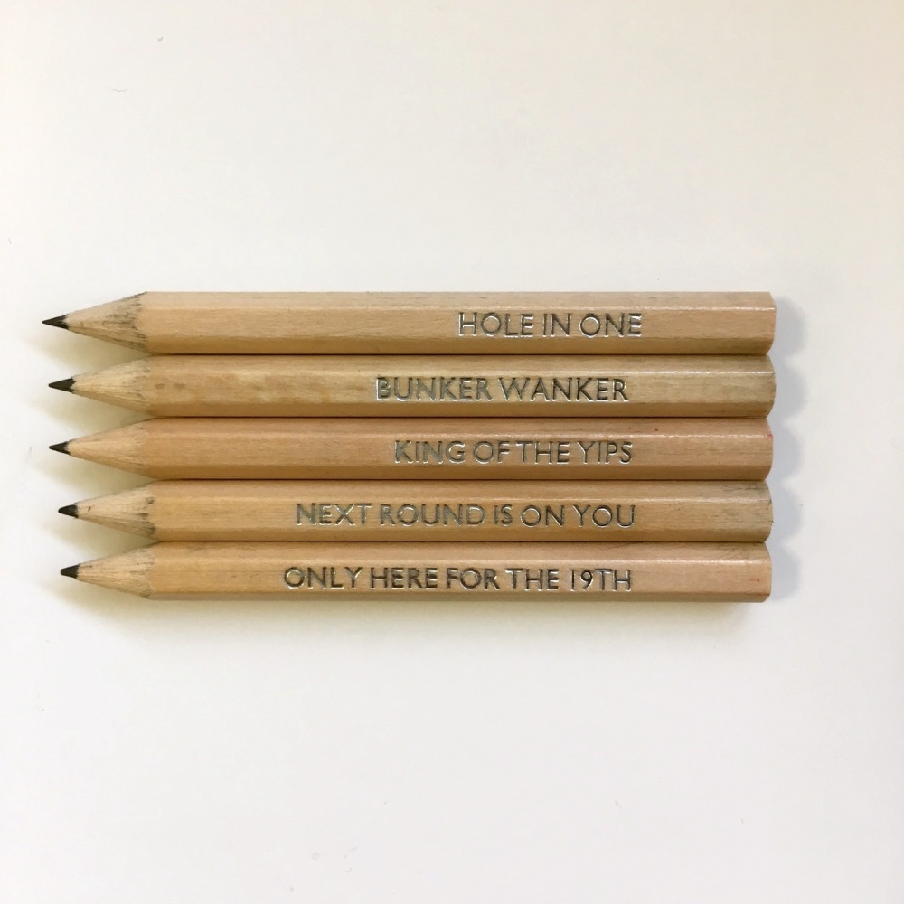 Golf pencil set