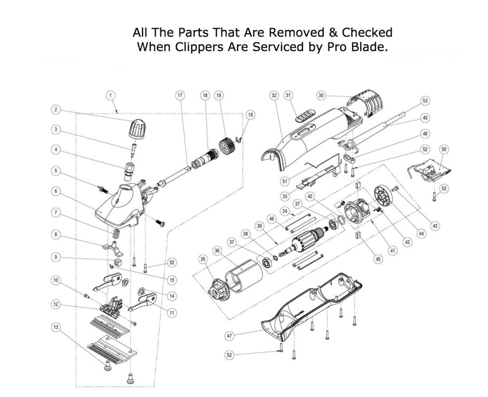 pro-blade-clipper-parts-for-servicing-no list