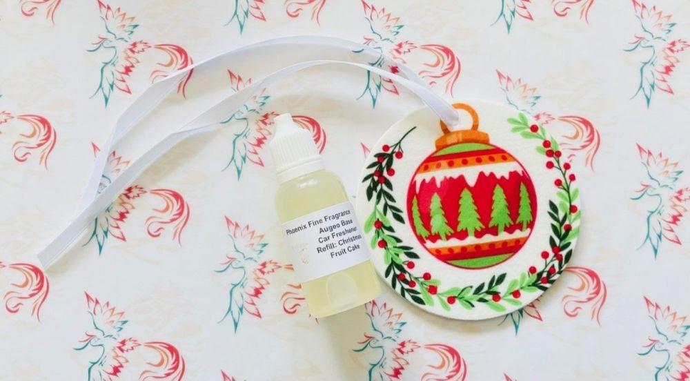 Christmas Car Freshener: Christmas Fruit Cake with 20ml Refill