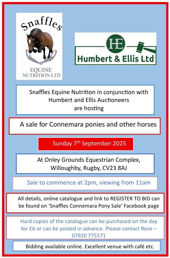 Snaffles Connemara Sale Catalogue