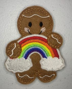 Rainbow & Cloud Stitched 