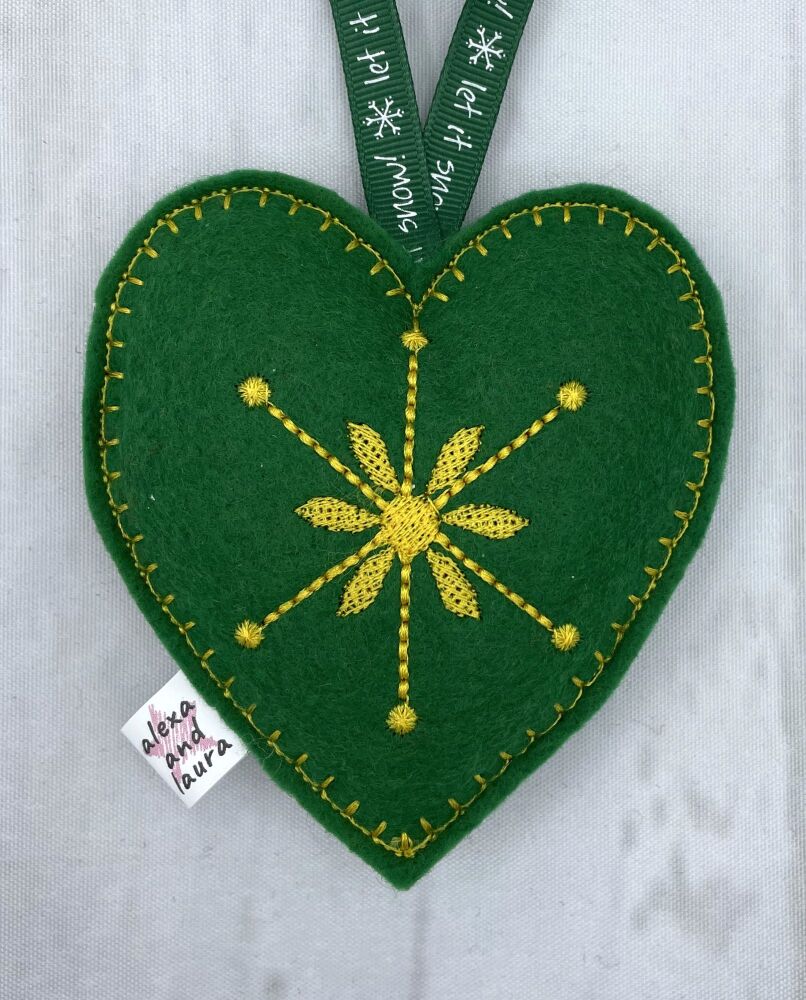 Christmas Heart - J