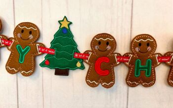 *Merry Christmas Banner 10cm / 4 inch Tall *