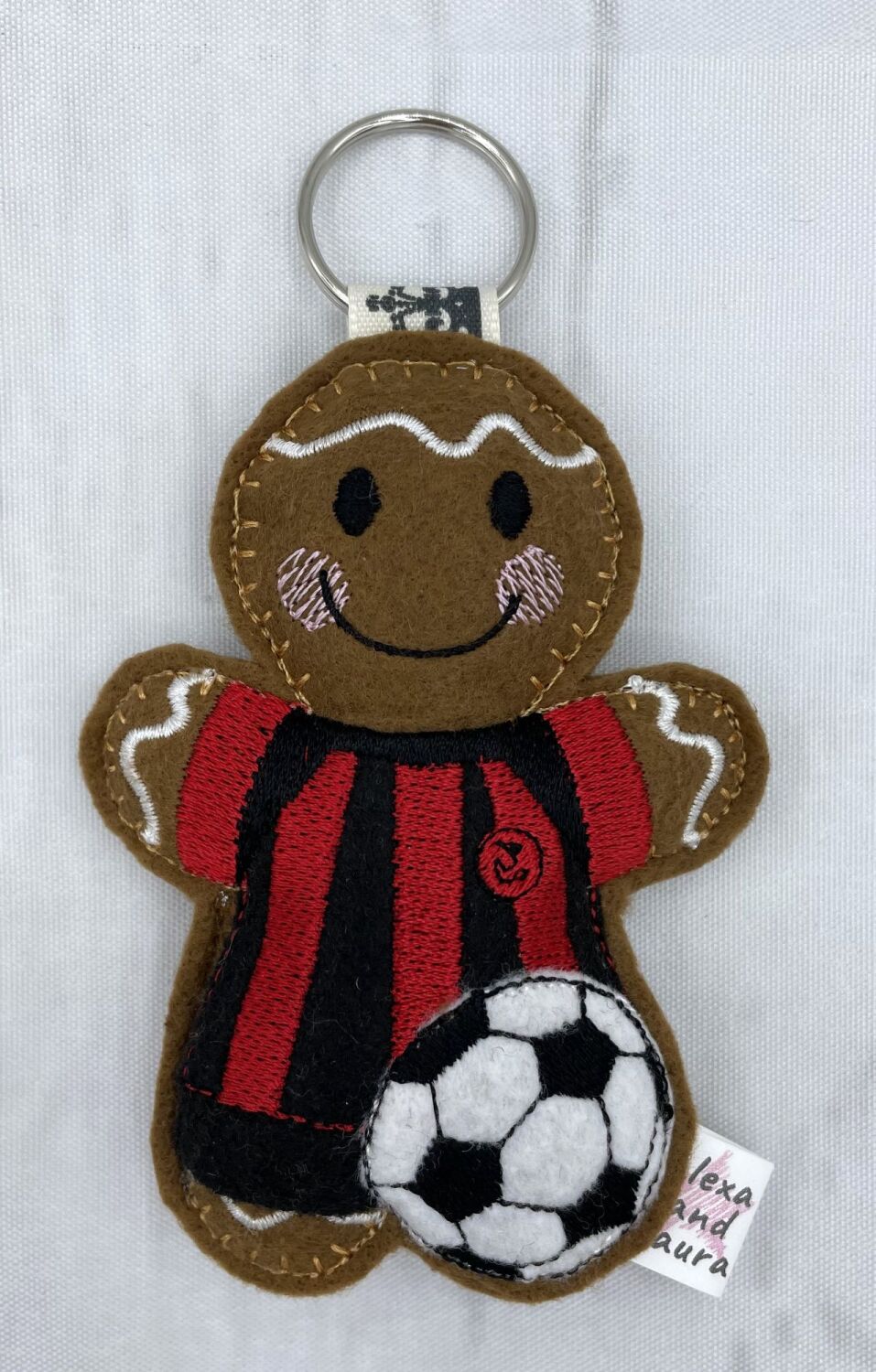 Football - Black & Red Stripes