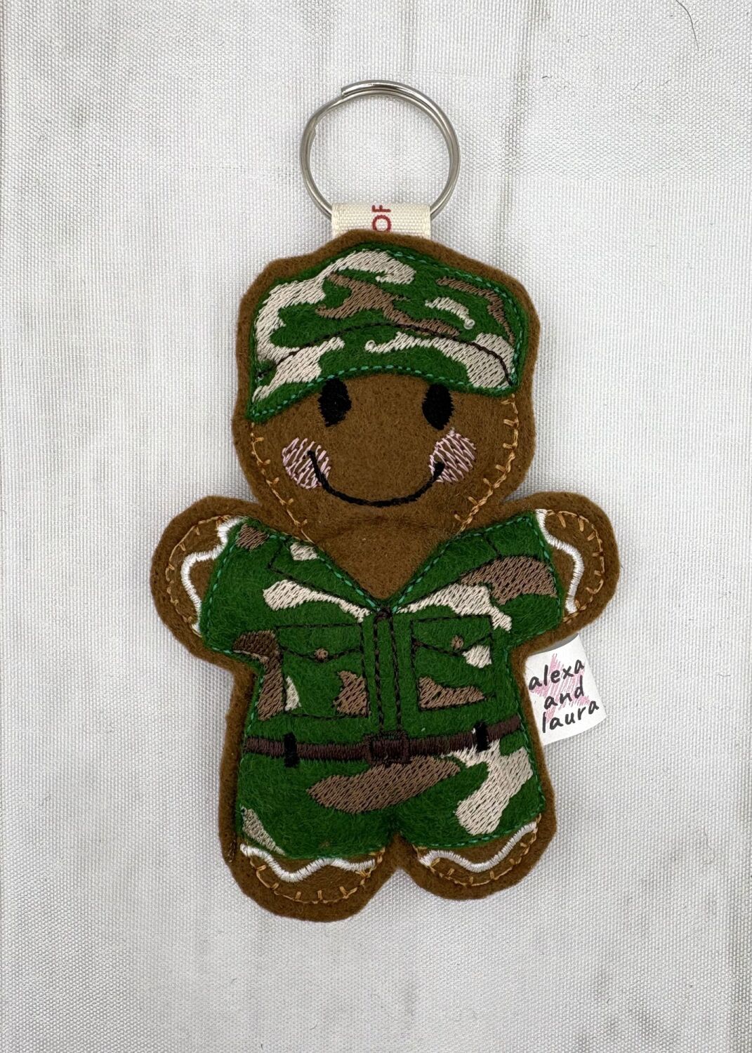 Soldier with Cap in Camouflage