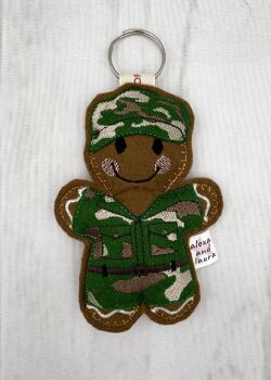 Soldier with Cap in Camouflage