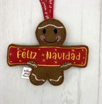 Merry Christmas Banner - Spanish