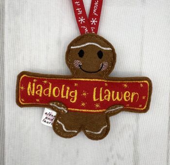 Merry Christmas Banner - Welsh