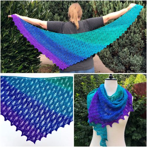 Upstream Shawl - PDF Knitting Pattern