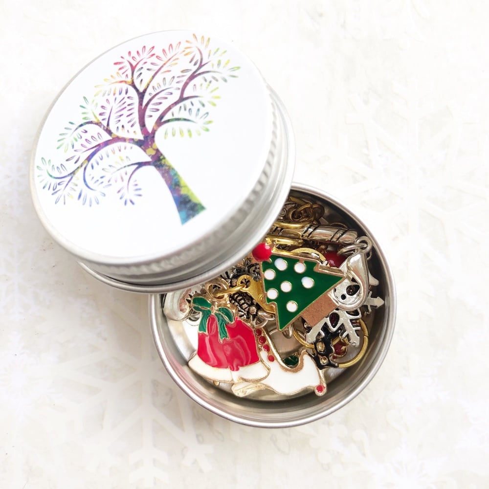 Mixed Christmas Themed Stitch Markers