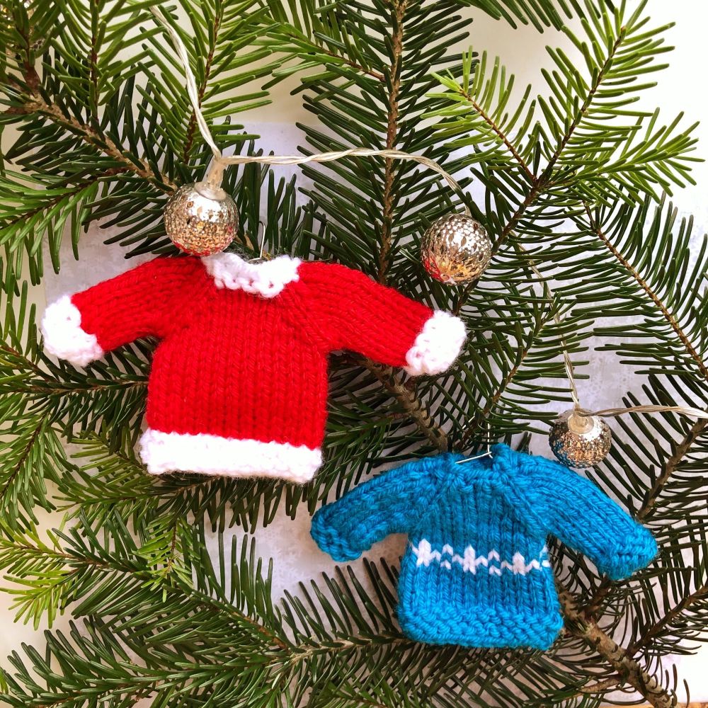 Mini Christmas Jumper - PDF Knitting Pattern