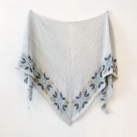 Shawl Knitting Pattern with Beads - Let it Snow Shawl