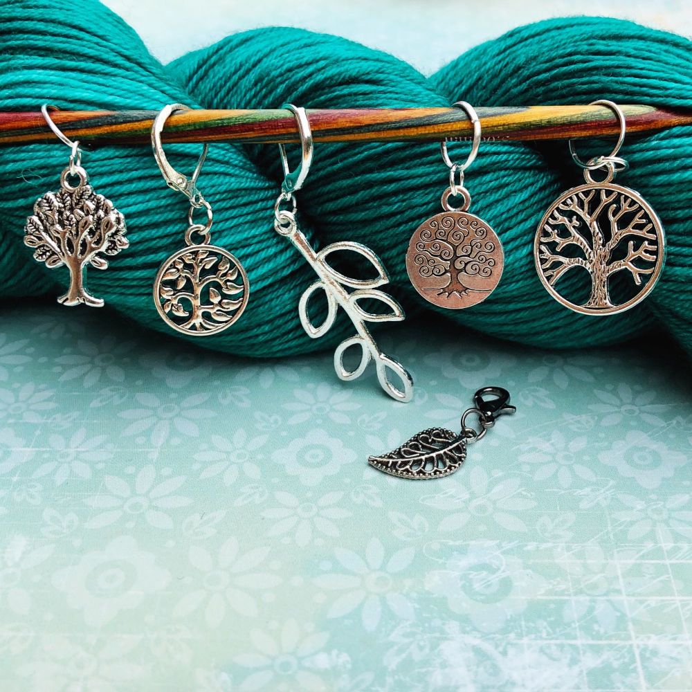 Tree Stitch Markers - Mixed Clasps