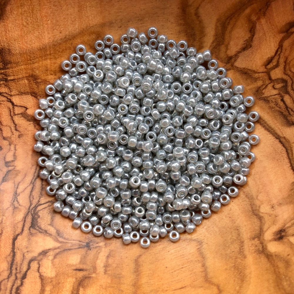 Silver Grey - Size 8 Miyuki Seed Beads