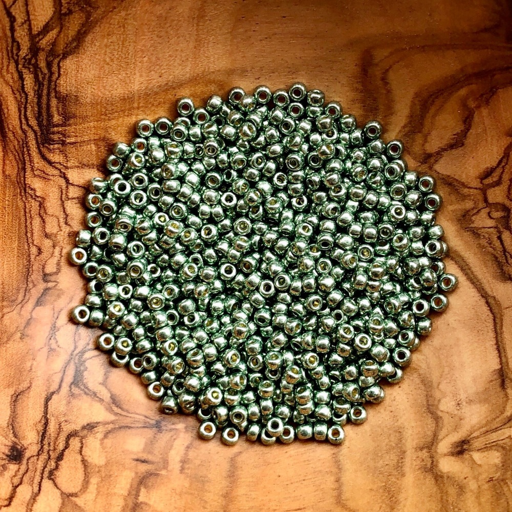 Sea Green Shimmer - Size 8 Miyuki Seed Beads
